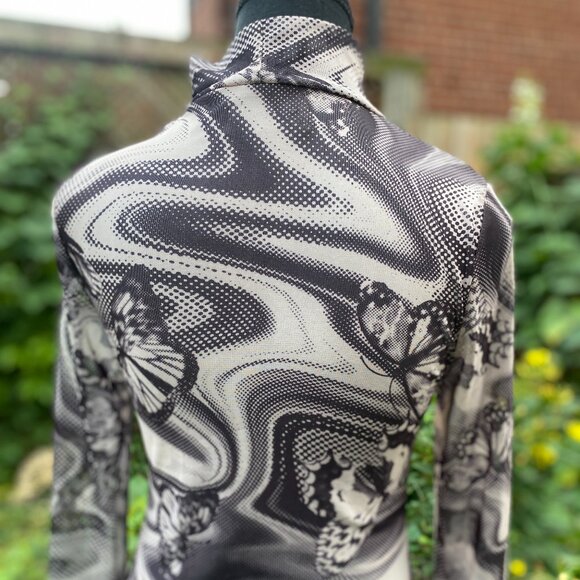 Urban Outfitters UO Alessia Mock Neck Mini Dress Size Medium - Picture 14 of 16